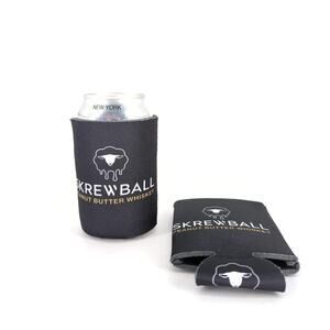 Screwball Peanut Butter Whiskey Beer Bottle / Soda Can Koozies - Set of 2 - New